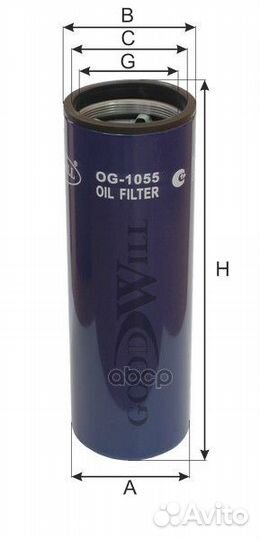 OG 1055 фильтр масляный NEW holland OG1055 Goo