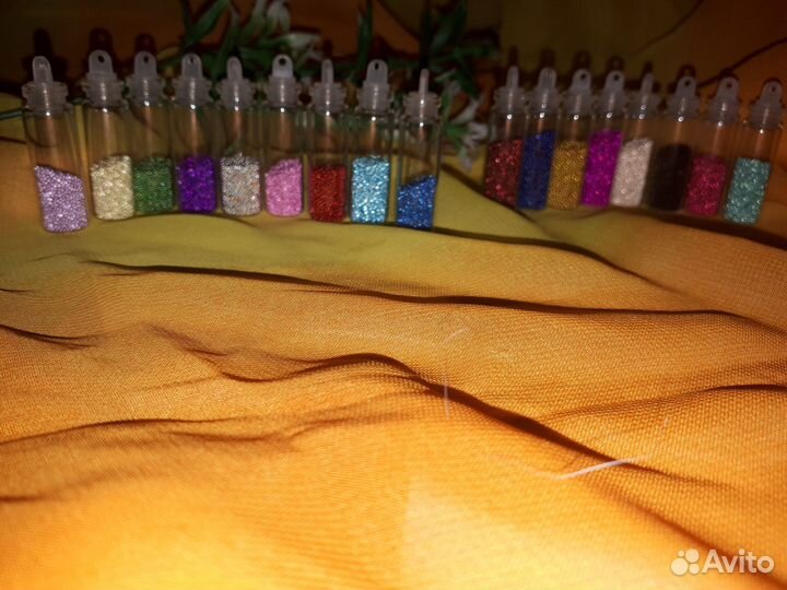 Набор Бульонок (для ногтей) Цветные, 17 шт