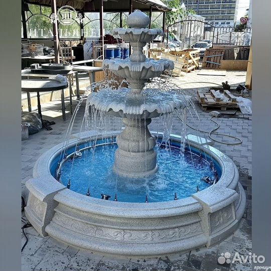 Мраморный Садовый фонтан