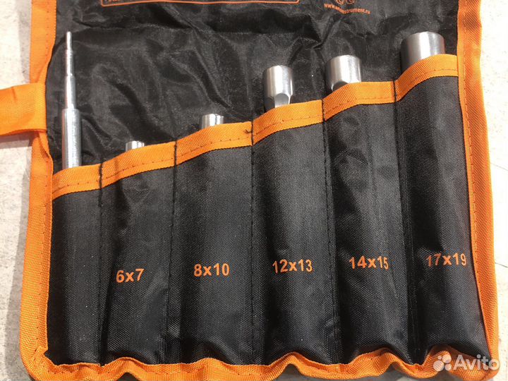 Набор торцевых кованных трубчатых ключей автодело