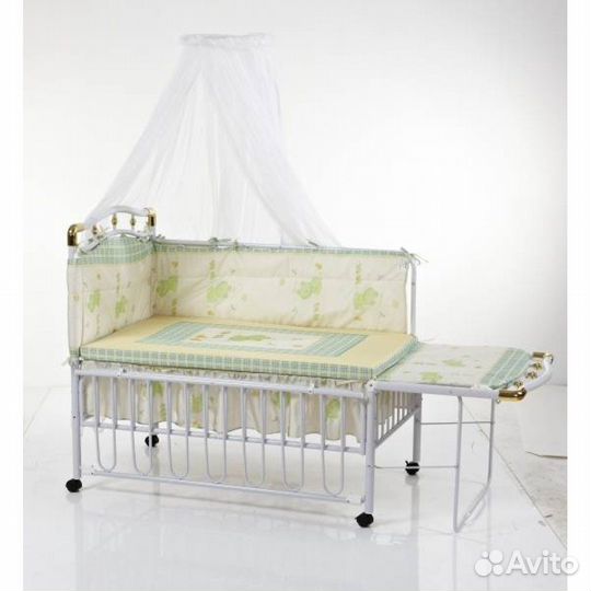 Металлическая кроватка-трансформер Geoby