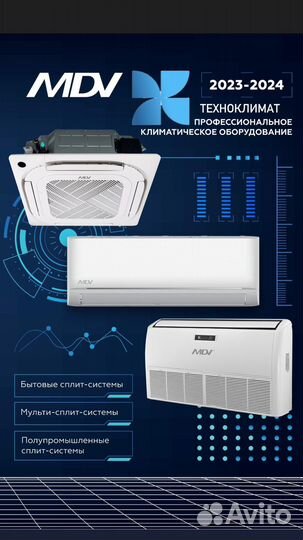 Полупромышленные сплит-системы MDV