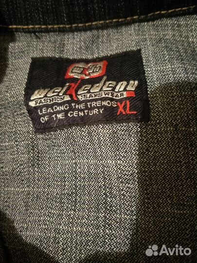 Джинсовый мужской новый костюм