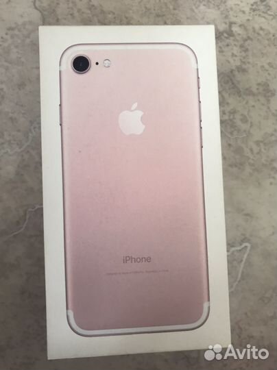 Коробка от iPhone 7 розовый