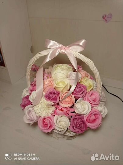 Букет из мыльных цветов