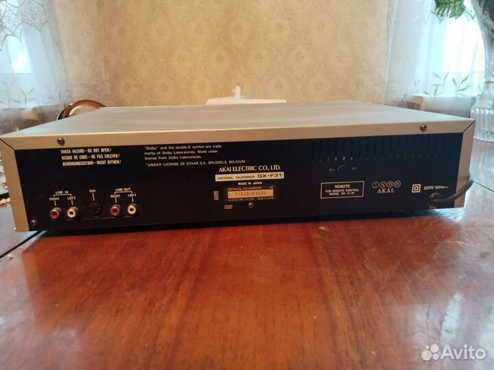 Кассетный магнитофон акай gx-f31