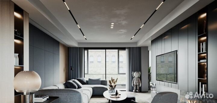 Однофазные трековые светильники