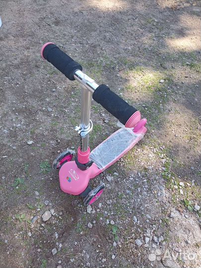 Самокат детский с сиденьем и складной