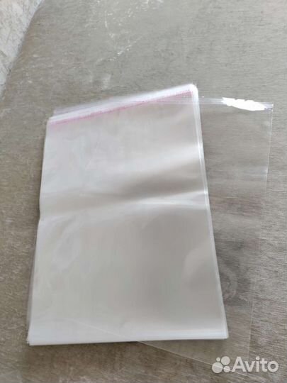 Прозрачные пакеты с клеевым клапаном 32х40 100шт