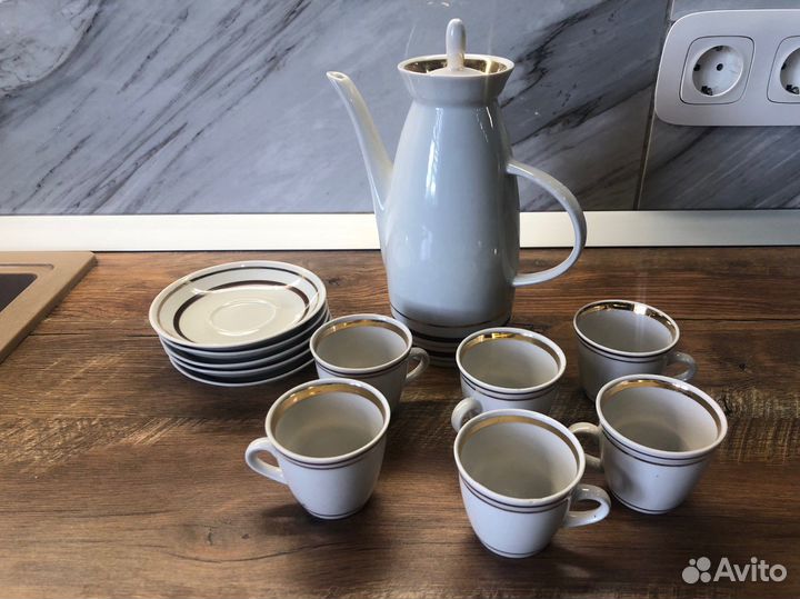 Кофейный сервиз, клеймо пфз