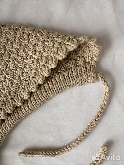 Шапочка чепчик вязаная для новорожденного