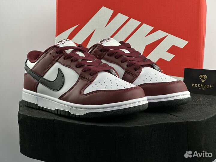 Кроссовки Nike Dunk Low Dark Team Red Black