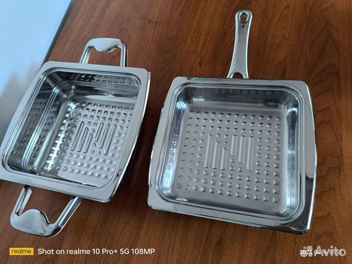 Сковорода и сотейник-гриллер квадро от цептер