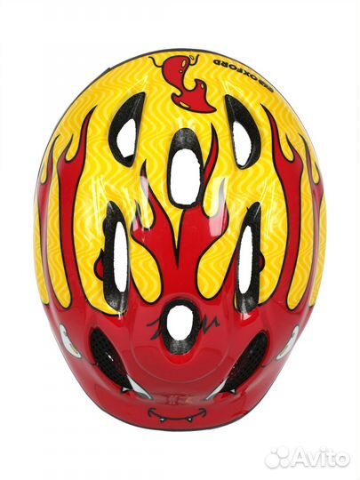 Велошлем oxford Little Devil, (50-56см) (красно-же