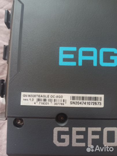 Видеокарта gigabyte GeForce RTX 3060 Ti eagle