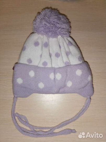 Шапка на девочку от 0-1 мес