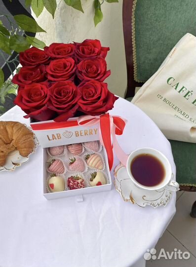 Боксы с клубники в шоколаде