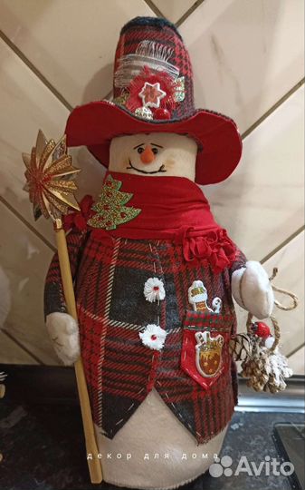 Интерьерный снеговик