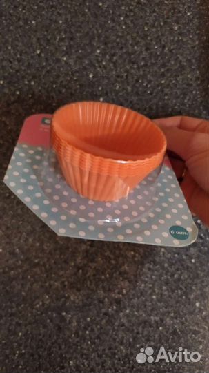 Силиконовые формы для выпечки маффинов 12 шт