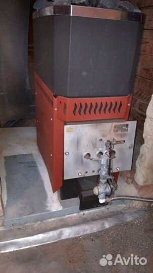 Газодровяная печь каменка Русь-18лгду