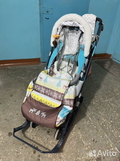 Детские санки коляска бу