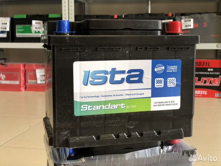 Аккумулятор Турецкого производства Ista 60Ач 600А