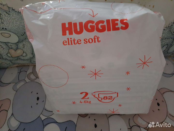 Подгузники huggies elite soft 2