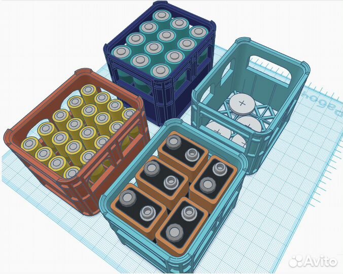 Держатели, коробочки для хранения батареек