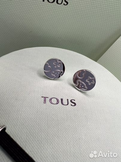 Серьги Тоус Tous круглые