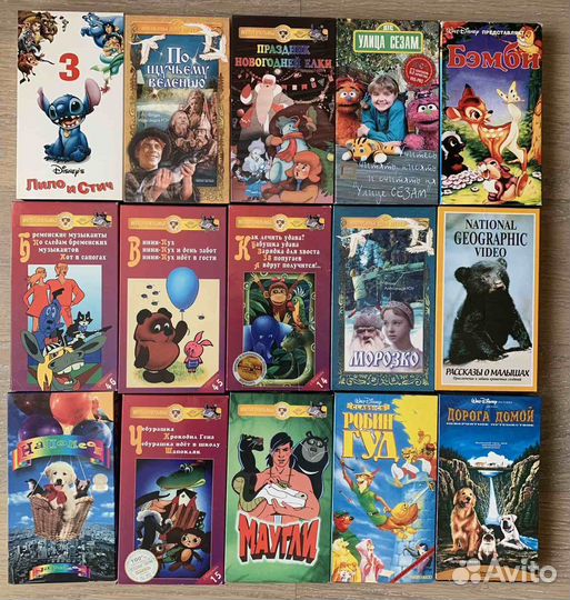 Видеокассеты с фильмами vhs