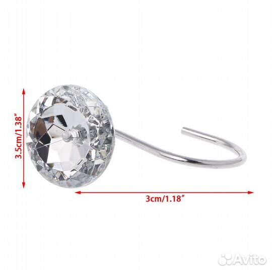 Крючки-держатели для шторки в ванную комнату