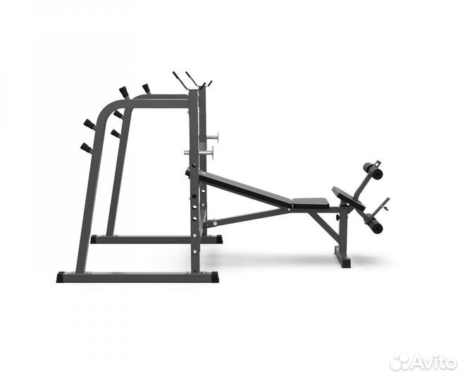 Скамья со стойками под штангу