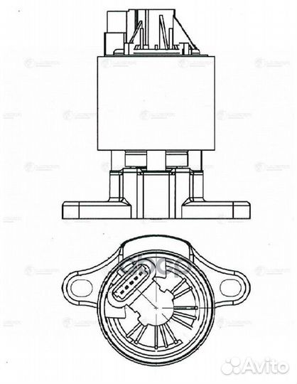 Клапан EGR (рециркуляции выхл. газов) для а/м