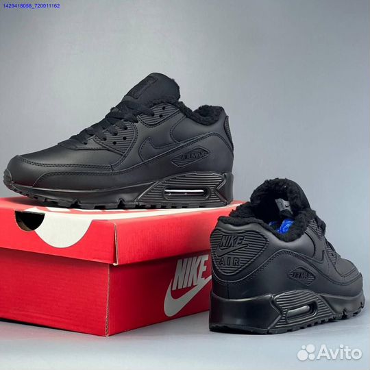 Кроссовки Nike Air Max 90 (с мехом) (Арт.67638)
