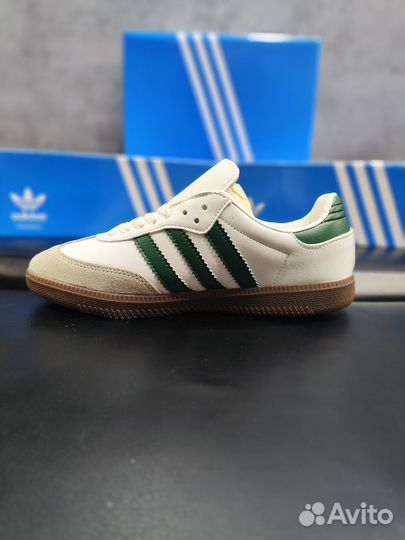 Adidas Samba Og Vegas зелено-белые