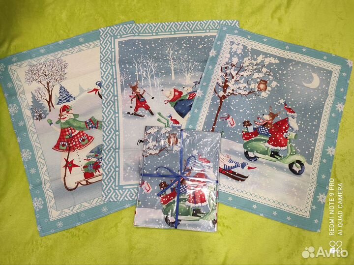 Кухонные полотенца вафельные