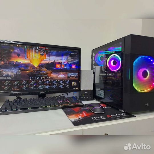 Игровой компьютер intel 12100 RTX 2070 8Gb HDD 2tb