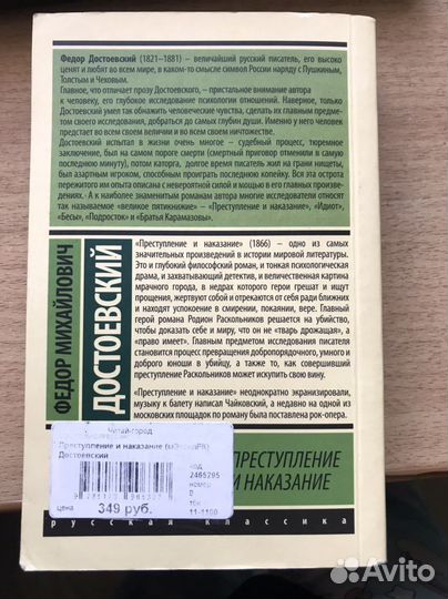 Книга преступление и наказание ф. м. достоевский