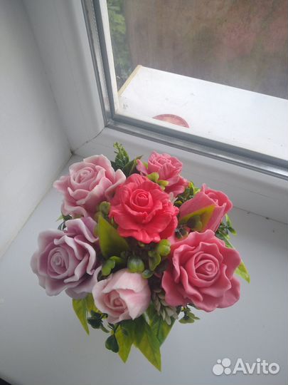 Букет цветов из мыла