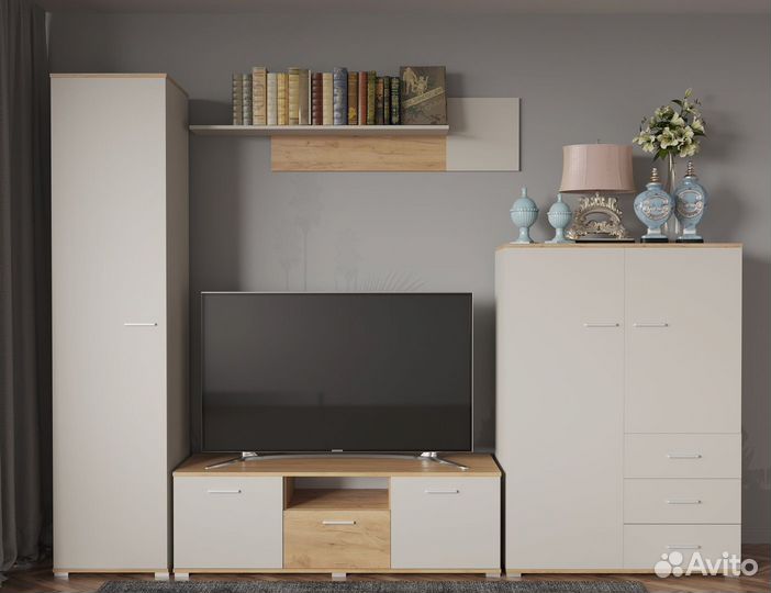 Гостиная модульная Афина Кашемир