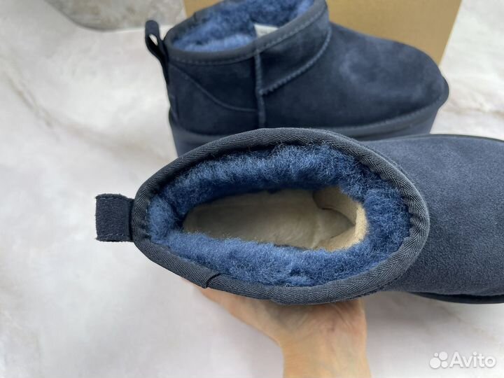 Женские Угги Ugg Ultra Mini Platform Navy