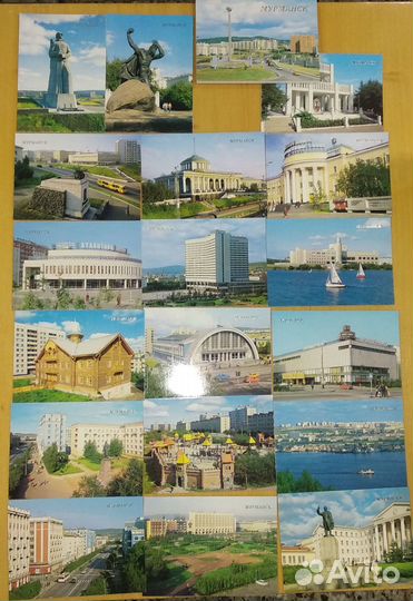 Города СССР наборы открыток