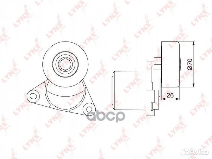 Натяжитель ремня навесного оборудования PT3201