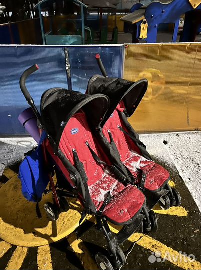 Коляска трость для двойни