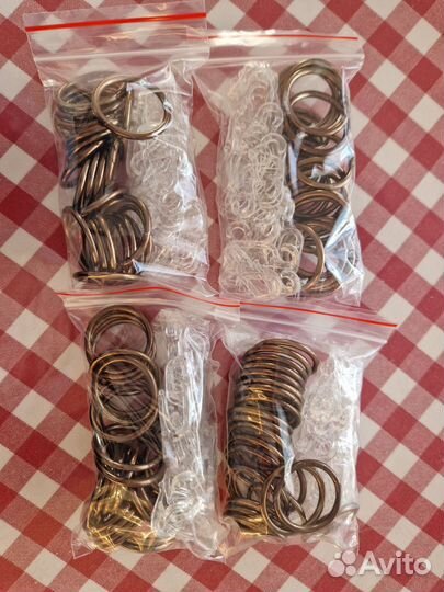 Кольца для карниза с крючками