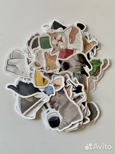 Наклейки с котиками