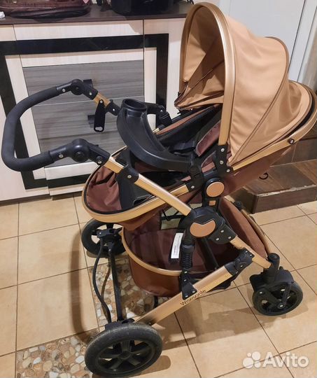 Коляска 2 в 1 + автолюлька Б/У