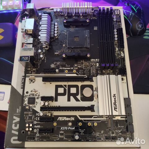 ASRock X370 PRO4, проц, кулер купить в Москве | Электроника | Авито