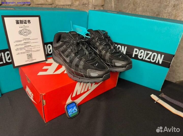 Кроссовки nike p6000 black poizon