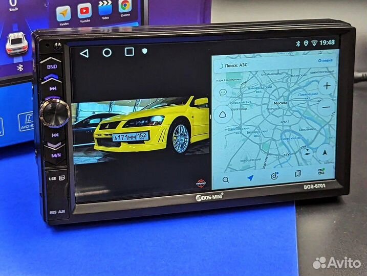 2Din Магнитола CarPlay с крутилкой